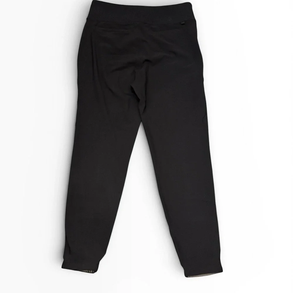 Lululemon Black High Rise Tapered Trouser Dress Pants Front‎ Seam Size 6 Pockets